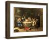 Modern Midnight Conversation-William Hogarth-Framed Giclee Print