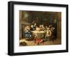 Modern Midnight Conversation-William Hogarth-Framed Giclee Print