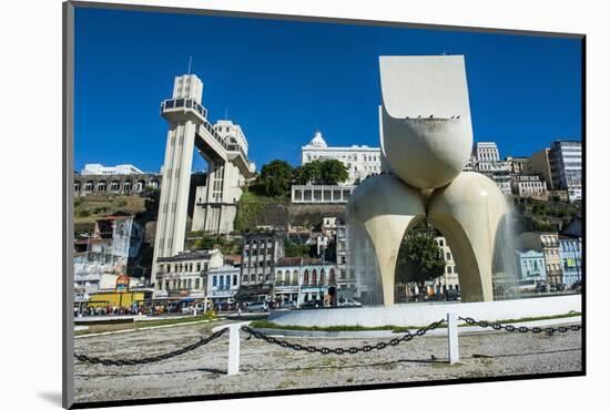Modern Monument in a Fountain on the Bottom of the Pelourinho-Michael Runkel-Mounted Photographic Print