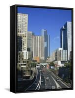 Modern Office Blocks and the Peripherie Boulevard, La Defense, Paris, France, Europe-Simanor Eitan-Framed Stretched Canvas