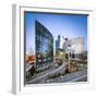 Modern office buildings at La Defense, Paris, Ile-de-France, France-Jan Christopher Becke-Framed Photographic Print