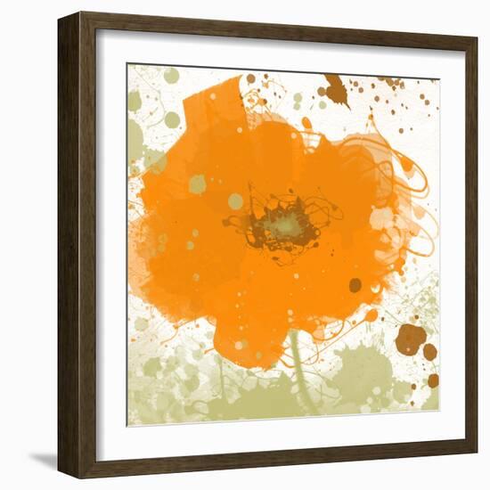 Modern Orange-Irena Orlov-Framed Art Print