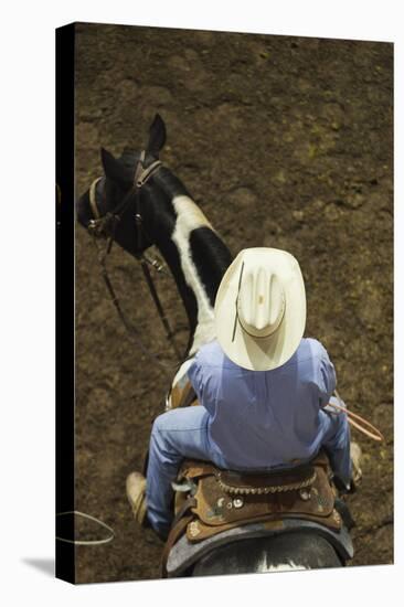 Modern Owboy, Top Down View, Oklahoma City, Oklahoma, USA-Walter Bibikow-Stretched Canvas