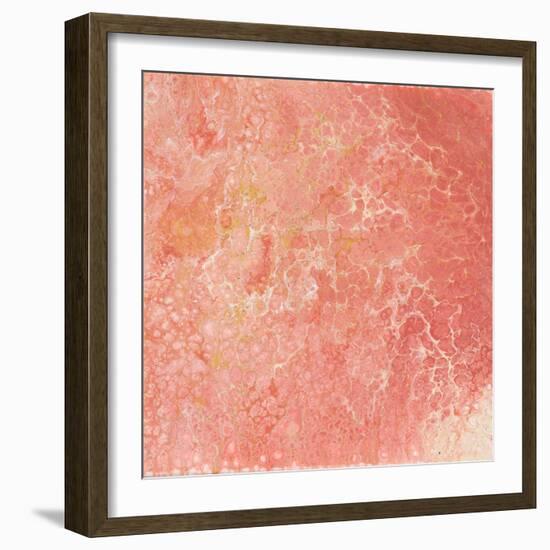 Modern Peach Flow I-Tiffany Hakimipour-Framed Art Print