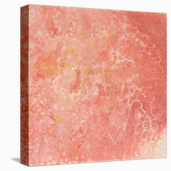 Modern Peach Flow I-Tiffany Hakimipour-Stretched Canvas
