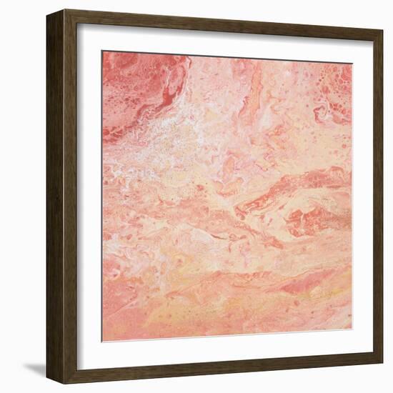 Modern Peach Flow II-Tiffany Hakimipour-Framed Art Print