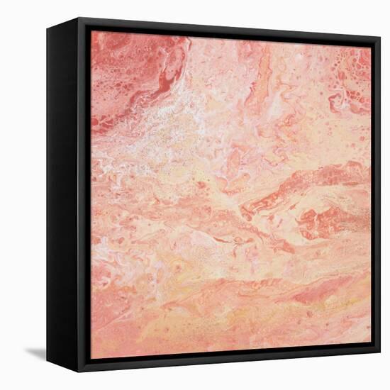 Modern Peach Flow II-Tiffany Hakimipour-Framed Stretched Canvas