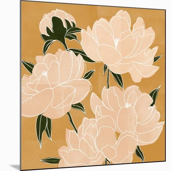 Modern Peonies I-Emma Scarvey-Mounted Art Print