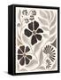 Modern Petals III Neutral-Veronique Charron-Framed Stretched Canvas