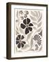 Modern Petals III Neutral-Veronique Charron-Framed Art Print