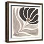 Modern Petals IV Neutral-Veronique Charron-Framed Art Print