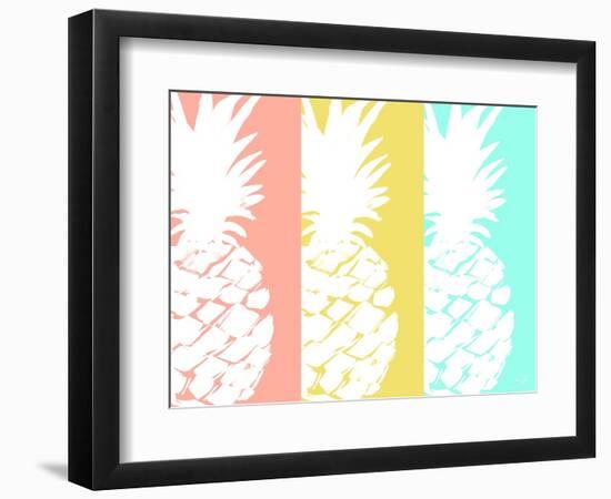 Modern Pineapple Trio-Julie DeRice-Framed Art Print