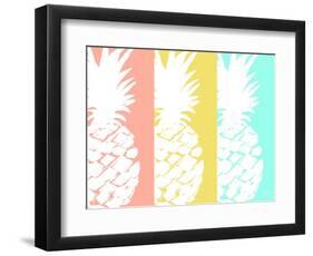 Modern Pineapple Trio-Julie DeRice-Framed Art Print