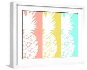 Modern Pineapple Trio-Julie DeRice-Framed Art Print