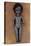 Modern Plastic Black Girl Doll Slightly Scratched and Soiled Lying on Rusty Metal Sheet-Den Reader-Stretched Canvas