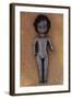 Modern Plastic Black Girl Doll Slightly Scratched and Soiled Lying on Rusty Metal Sheet-Den Reader-Framed Photographic Print