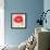 Modern Red-Irena Orlov-Framed Art Print displayed on a wall