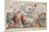 Modern Reformers in Council - or - Patriots Regaling, 1818-Isaac Robert Cruikshank-Mounted Giclee Print