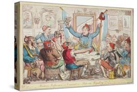 Modern Reformers in Council - or - Patriots Regaling, 1818-Isaac Robert Cruikshank-Stretched Canvas
