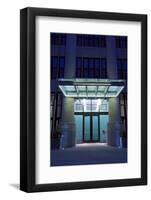 Modern Residential Building Entrance at Night-jrferrermn-Framed Photographic Print