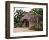 Modern Residential Home in Traditional Tribal Rabari Round Mud Hut, Gujarat State, India-John Henry Claude Wilson-Framed Photographic Print