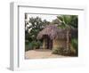 Modern Residential Home in Traditional Tribal Rabari Round Mud Hut, Gujarat State, India-John Henry Claude Wilson-Framed Photographic Print