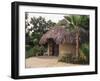 Modern Residential Home in Traditional Tribal Rabari Round Mud Hut, Gujarat State, India-John Henry Claude Wilson-Framed Photographic Print