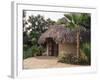 Modern Residential Home in Traditional Tribal Rabari Round Mud Hut, Gujarat State, India-John Henry Claude Wilson-Framed Photographic Print