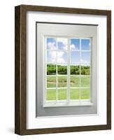 Modern Residential Window with Lake View-ilker canikligil-Framed Art Print