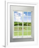 Modern Residential Window with Lake View-ilker canikligil-Framed Art Print