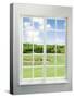 Modern Residential Window with Lake View-ilker canikligil-Stretched Canvas