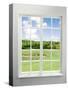 Modern Residential Window with Lake View-ilker canikligil-Stretched Canvas