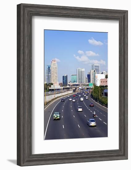 Modern Road System Leading to the Commercial Centre, Tel Aviv, Israel, Middle East-Gavin Hellier-Framed Photographic Print