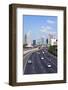 Modern Road System Leading to the Commercial Centre, Tel Aviv, Israel, Middle East-Gavin Hellier-Framed Photographic Print