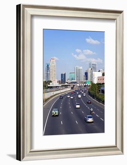 Modern Road System Leading to the Commercial Centre, Tel Aviv, Israel, Middle East-Gavin Hellier-Framed Photographic Print