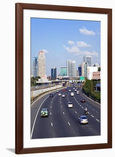 Modern Road System Leading to the Commercial Centre, Tel Aviv, Israel, Middle East-Gavin Hellier-Framed Photographic Print