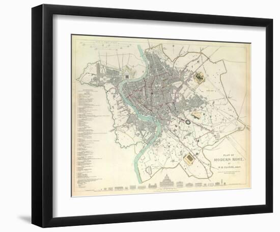 Modern Rome, c.1830-null-Framed Art Print