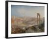 Modern Rome - Campo Vaccino, by Joseph Turner, 1835, English painting,-Joseph Turner-Framed Art Print