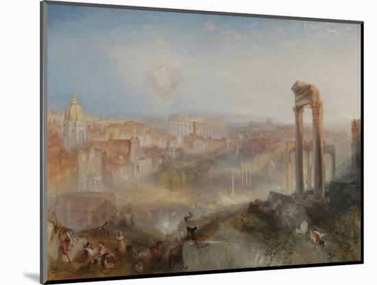 Modern Rome - Campo Vaccino, by Joseph Turner, 1835, English painting,-Joseph Turner-Mounted Art Print