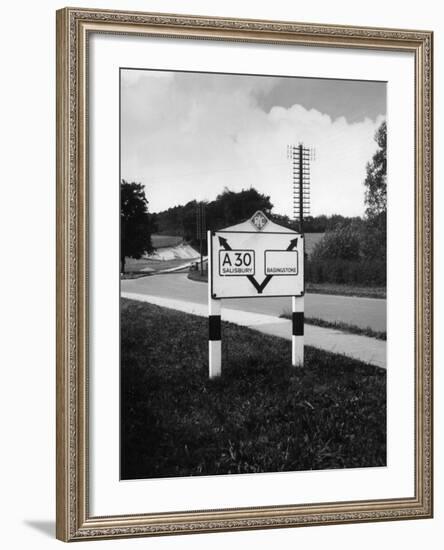 'Modern' Signpost-Fred Musto-Framed Photographic Print