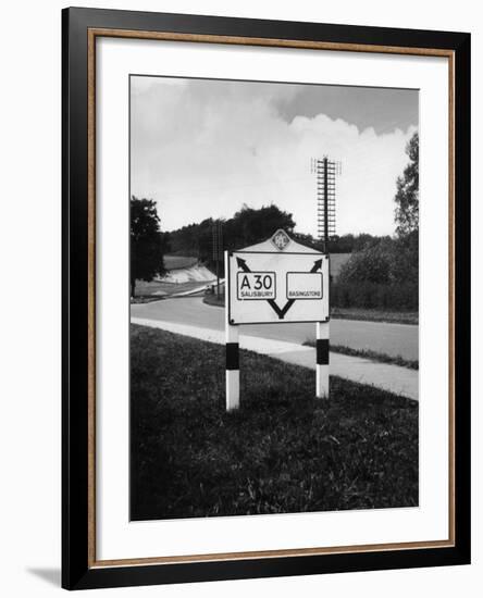 'Modern' Signpost-Fred Musto-Framed Photographic Print