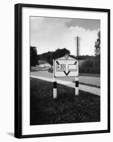 'Modern' Signpost-Fred Musto-Framed Photographic Print