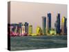 Modern Skyline, Doha, Qatar, Middle East-Alan Copson-Stretched Canvas