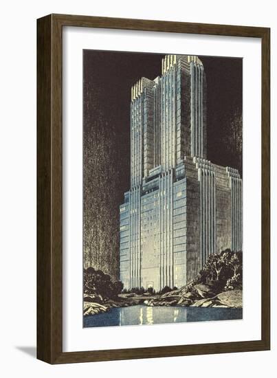 Modern Skyscraper-null-Framed Art Print