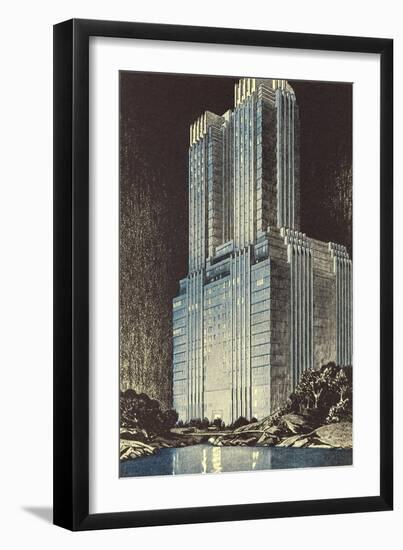 Modern Skyscraper-null-Framed Art Print