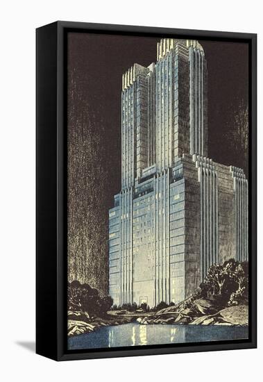 Modern Skyscraper-null-Framed Stretched Canvas