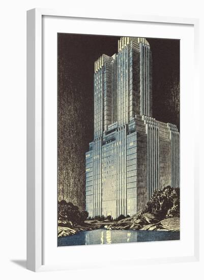 Modern Skyscraper-null-Framed Art Print