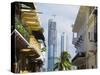 Modern Skyscrapers and Historical Old Town, UNESCO World Heritage Site, Panama City, Panama-Christian Kober-Stretched Canvas