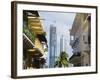 Modern Skyscrapers and Historical Old Town, UNESCO World Heritage Site, Panama City, Panama-Christian Kober-Framed Photographic Print