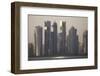 Modern Skyscrapers in the West Bay Financial District of Doha, Qatar, Middle East-Stuart-Framed Photographic Print